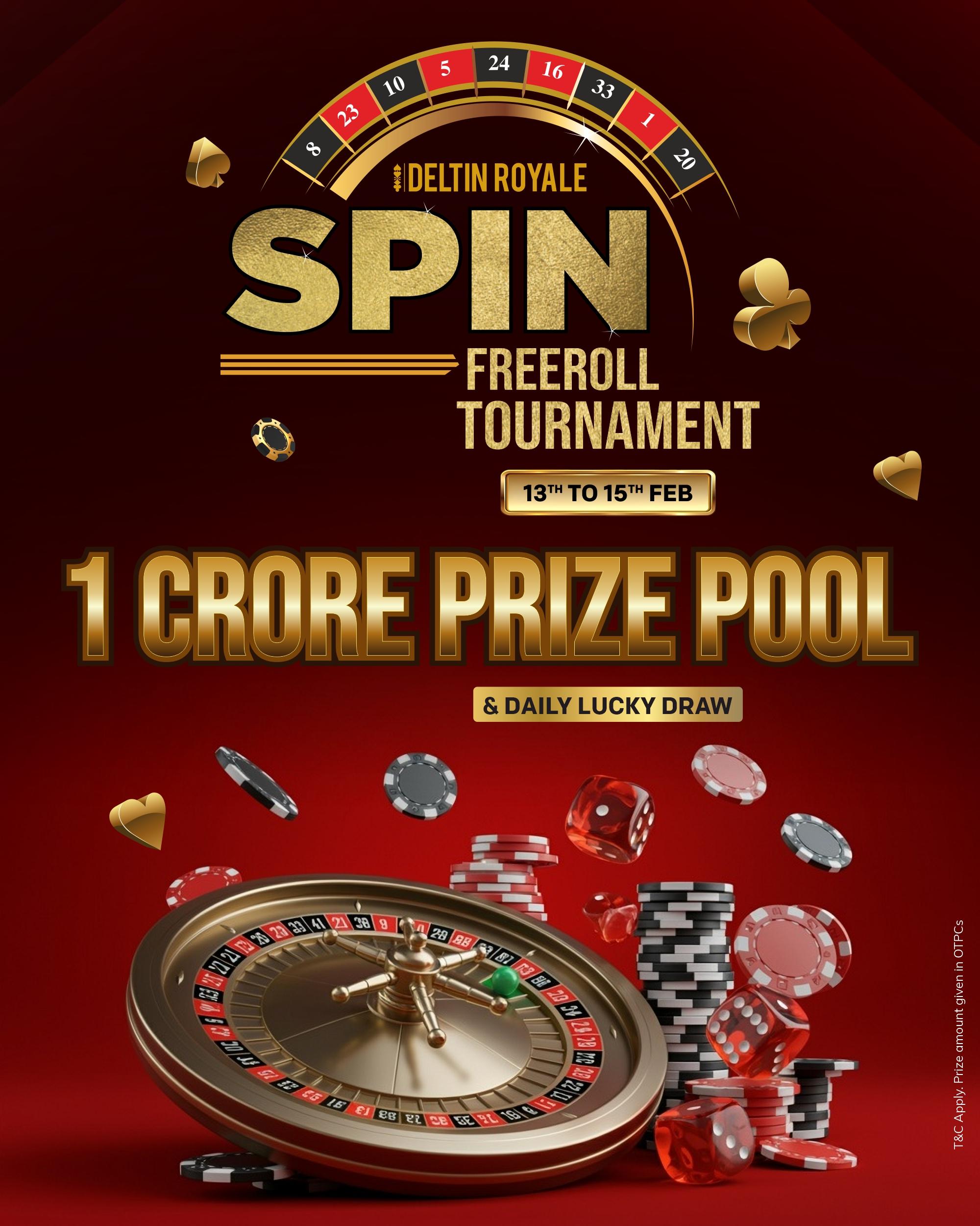SPIN FREEROLL TOURNAMENT