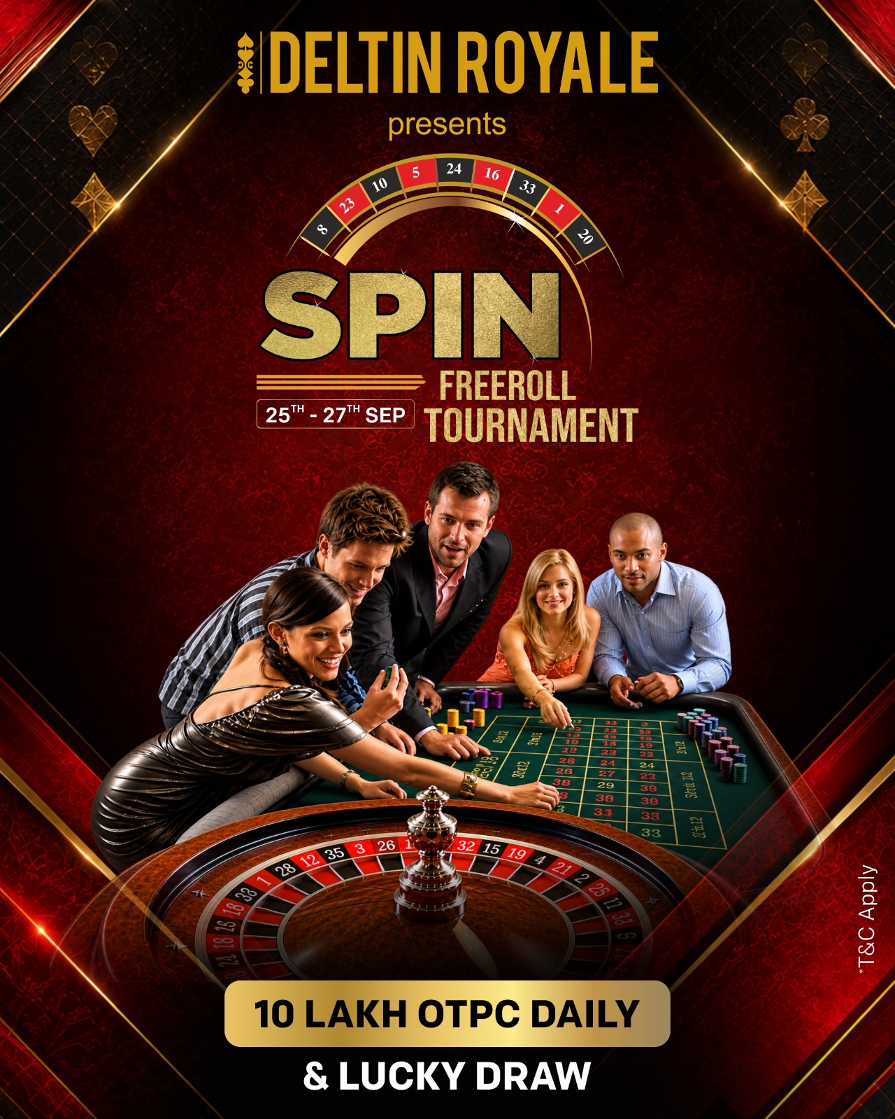 SPIN FREEROLL TOURNAMENT